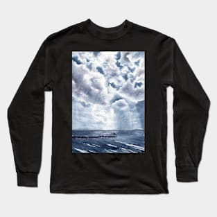 Watercolor Clouds Long Sleeve T-Shirt